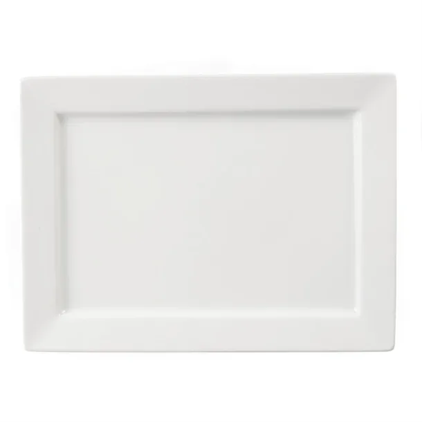 Olympia C362 Rectangular Porcelain Platter 400x295mm with 7.5L Capacity – Hotel Grade