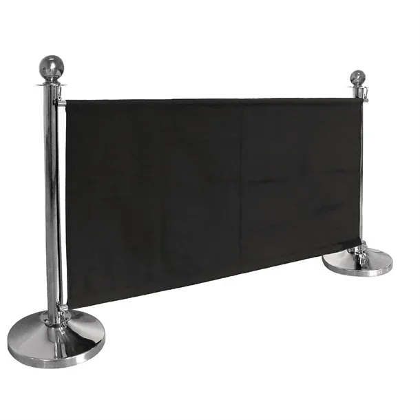 Bolero CF137 black banner with stainless fixings