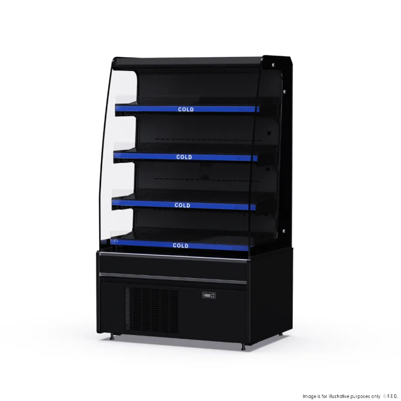 Thermaster DC-900C Grab & Go Cold Cabinet – 253L Open Display commercial kitchen equipment