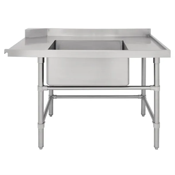 Vogue DE474 Right Hand Inlet Table with Sink – 1800mm Stainless Steel Bench