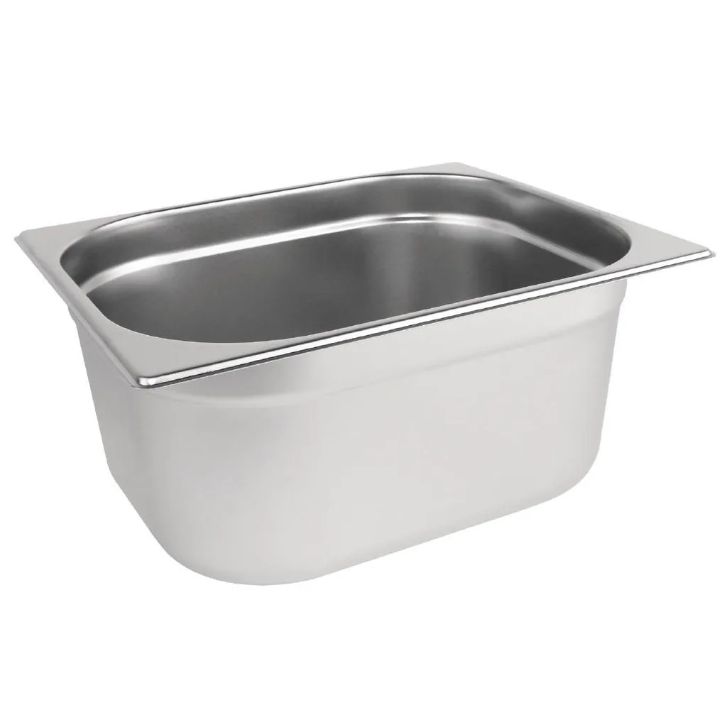 Vogue DN710 Stainless Steel Gastronorm Pan 1/2 100mm – 6.2L commercial kitchen equipment