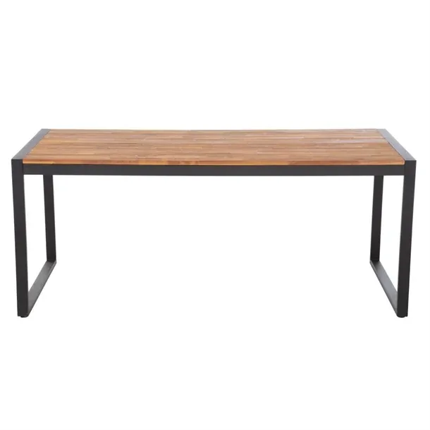 Bolero Steel & Acacia Industrial Table - 1800x900mm commercial kitchen equipment
