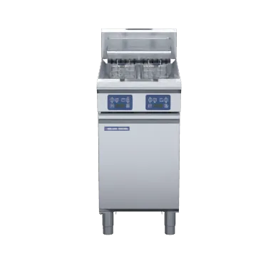 Blue Seal E44E – 450mm Twin Pan Electric Fryer with Digital Controls
