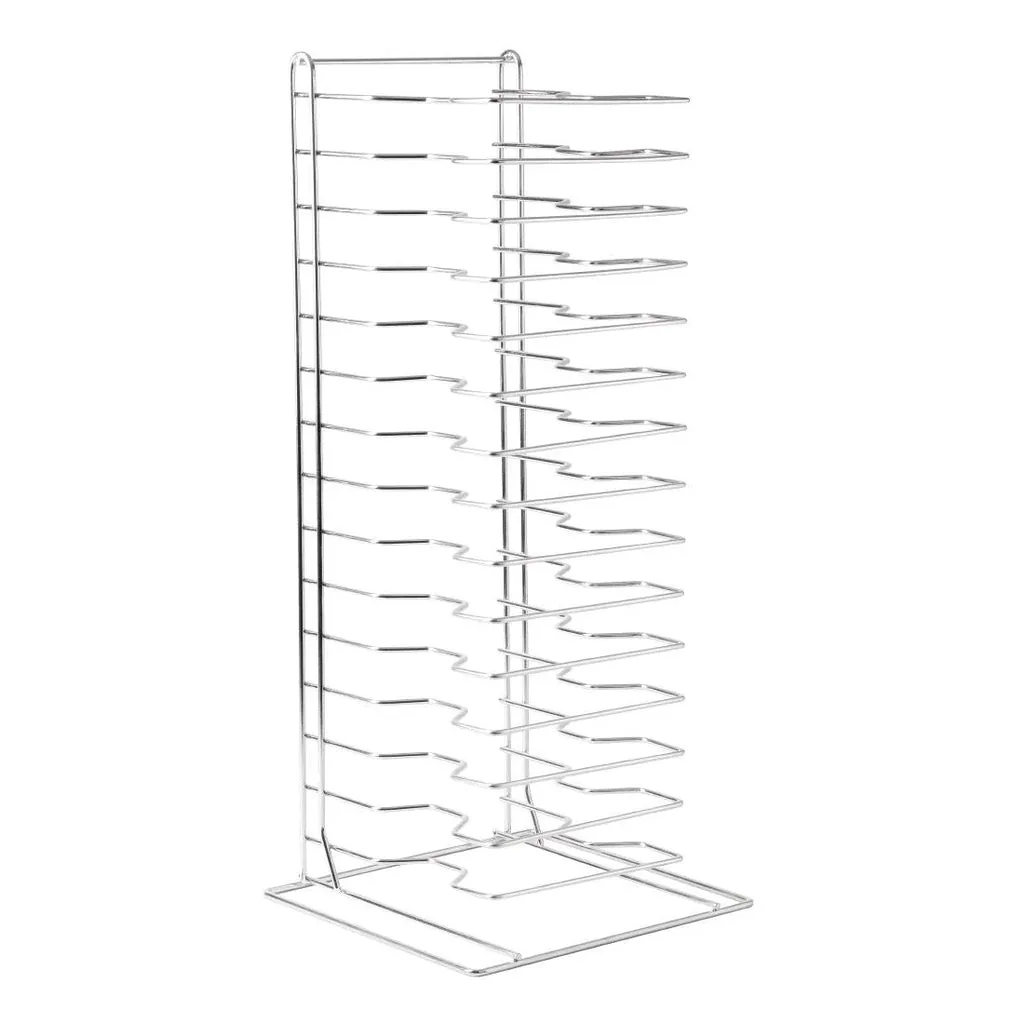 Vogue F027 Pizza Pan Stacking Rack 15 Slot – 38mm Spacing commercial kitchen equipment