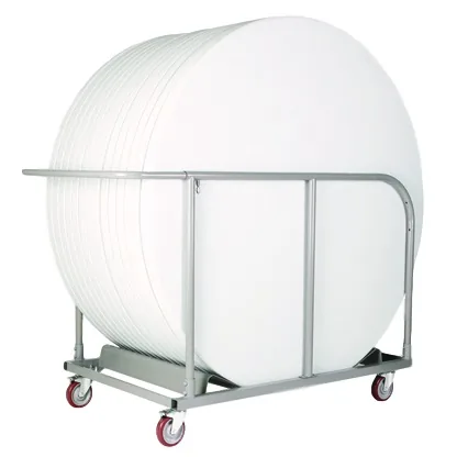 Manhattan Banquet Table Package - 10x Tables 1520mm Diameter - with 1x Trolley commercial kitchen equipment