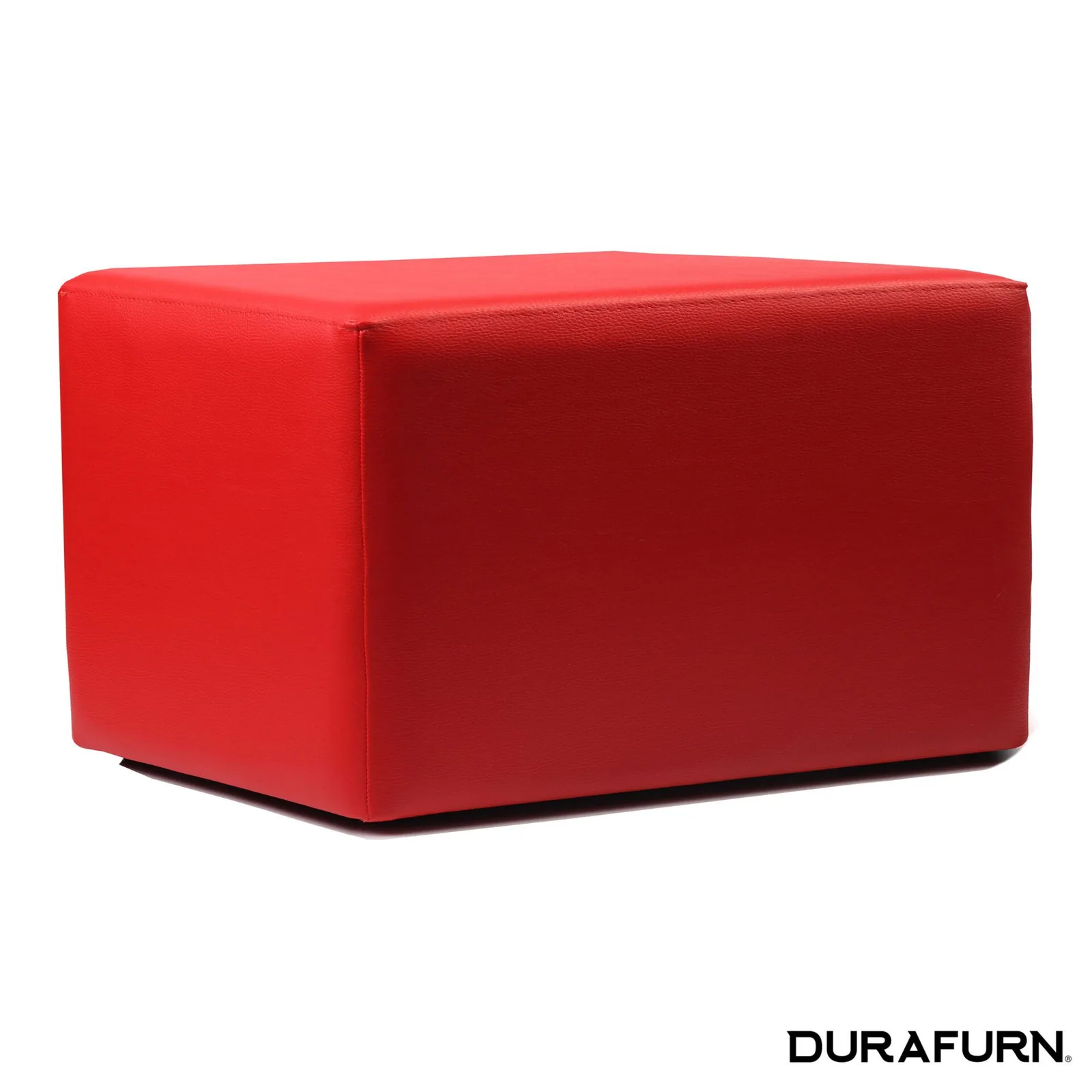 Durafurn Café Rectangle Ottoman in Red commercial kitchen equipment