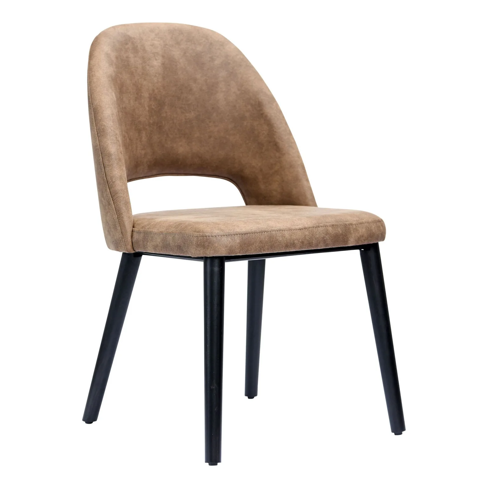 Durafurn Semifreddo Chair - Black Legs/Mocha Fabric commercial kitchen equipment