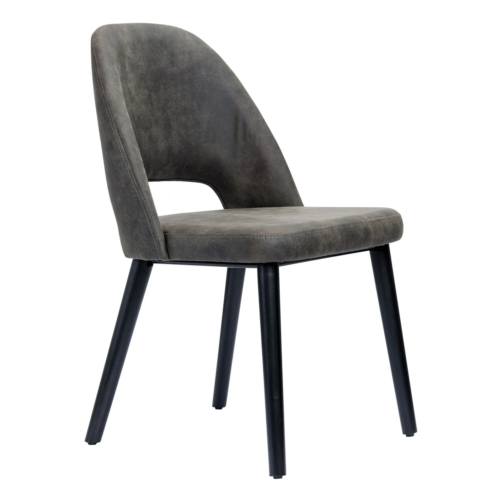 Semifreddo Chair - Black Legs/Charcoal Fabric commercial kitchen equipment