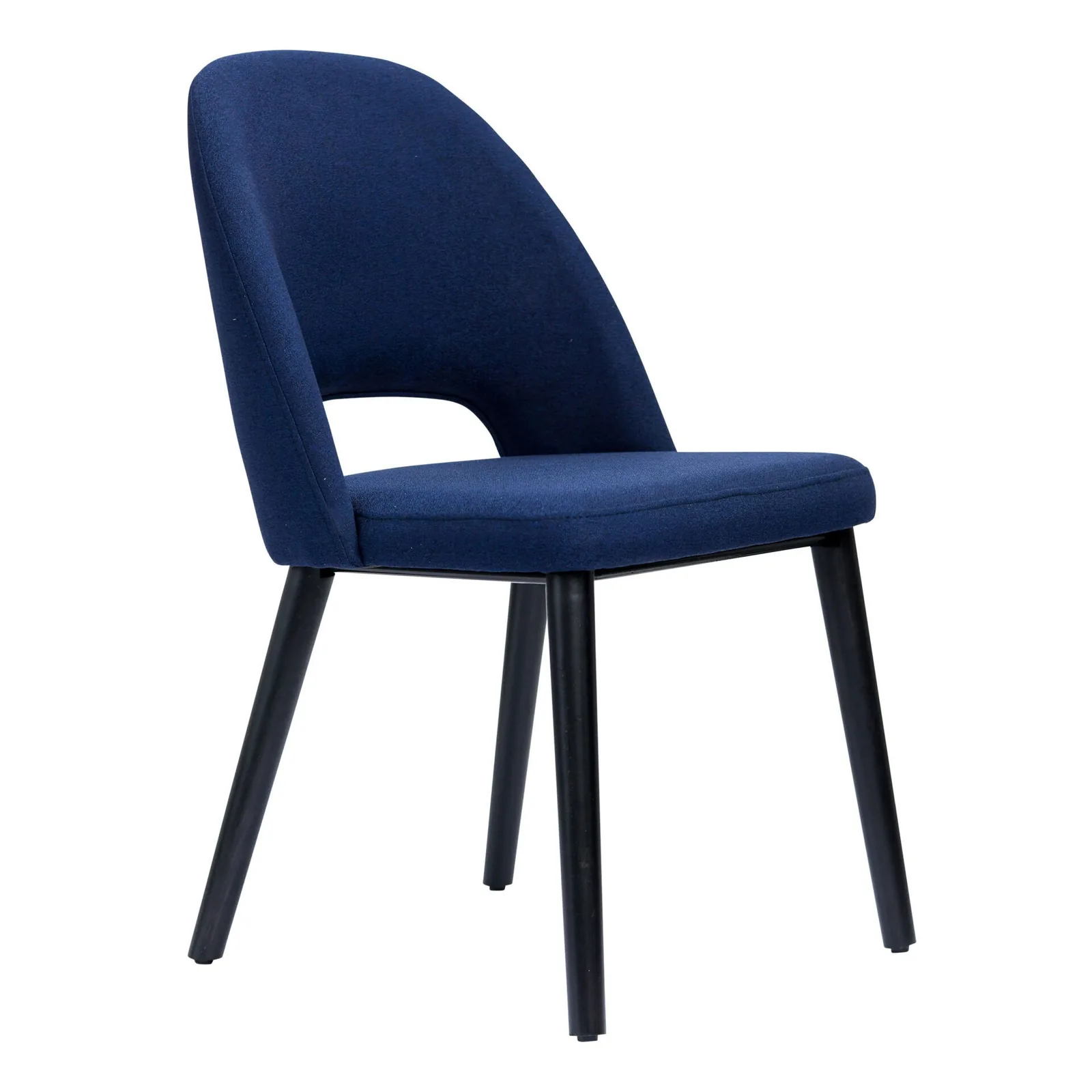 Durafurn Semifreddo Chair - Black Legs/Navy Woven Fabric commercial kitchen equipment