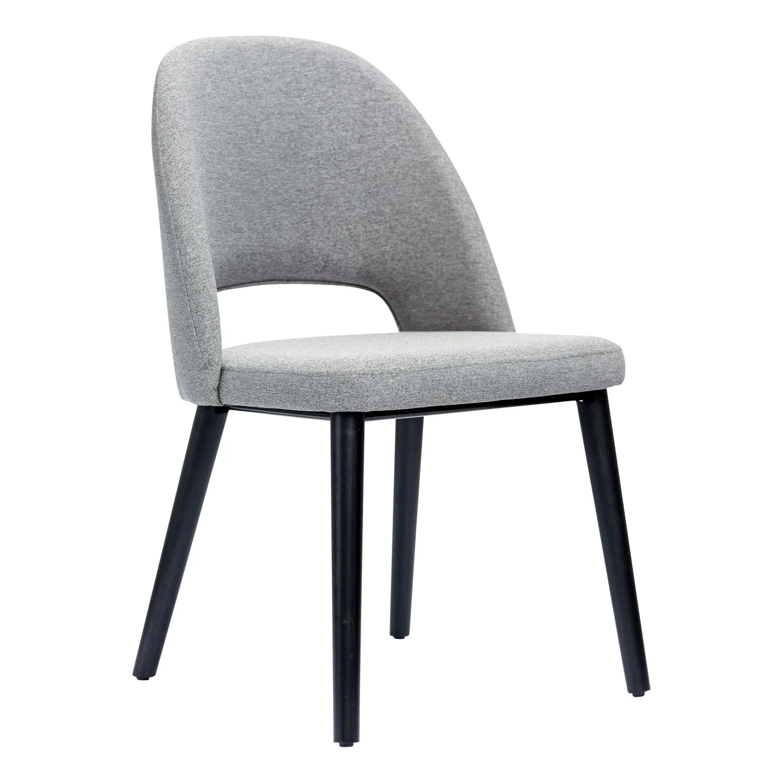 Durafurn Semifreddo Commercial Chair - Black Legs, Taupe Woven Fabric commercial kitchen equipment