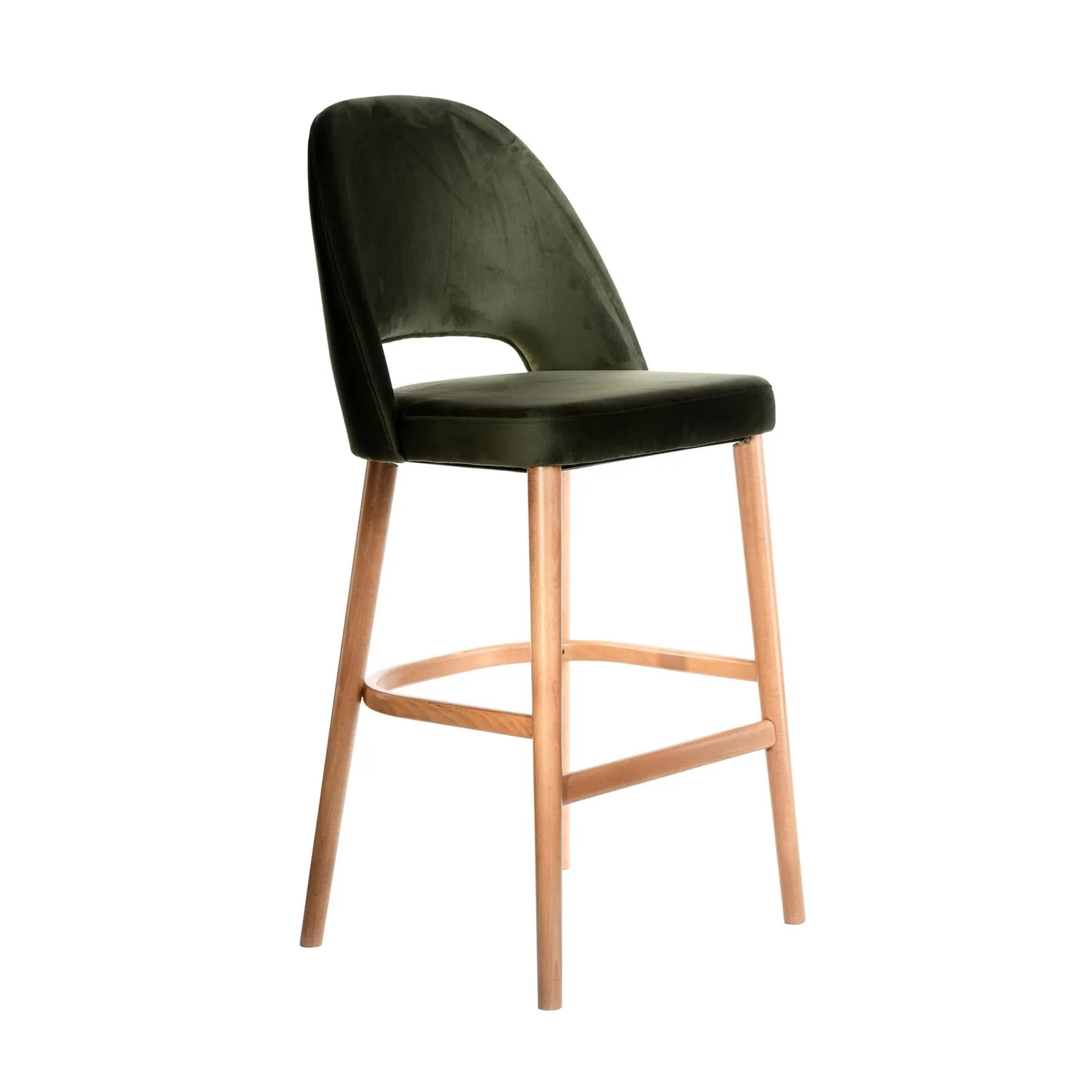 Avocado Velvet Furnlink Durafurn Semifreddo Stool - European Craftsmanship, 480mm Seat Height commercial kitchen equipment