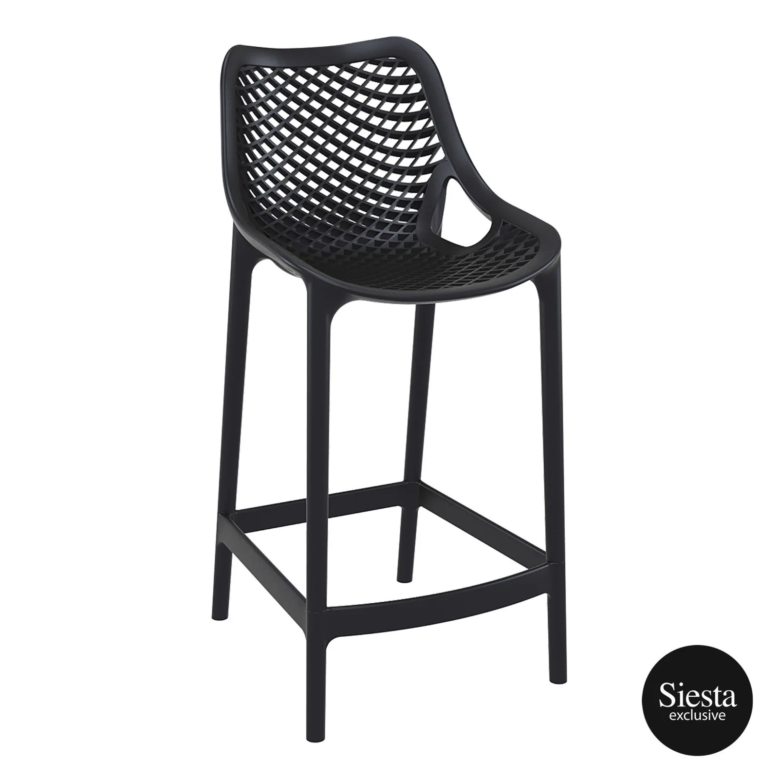 Siesta Air Barstool 65 Black (Pack of 2) – Indoor & Outdoor Use commercial kitchen equipment