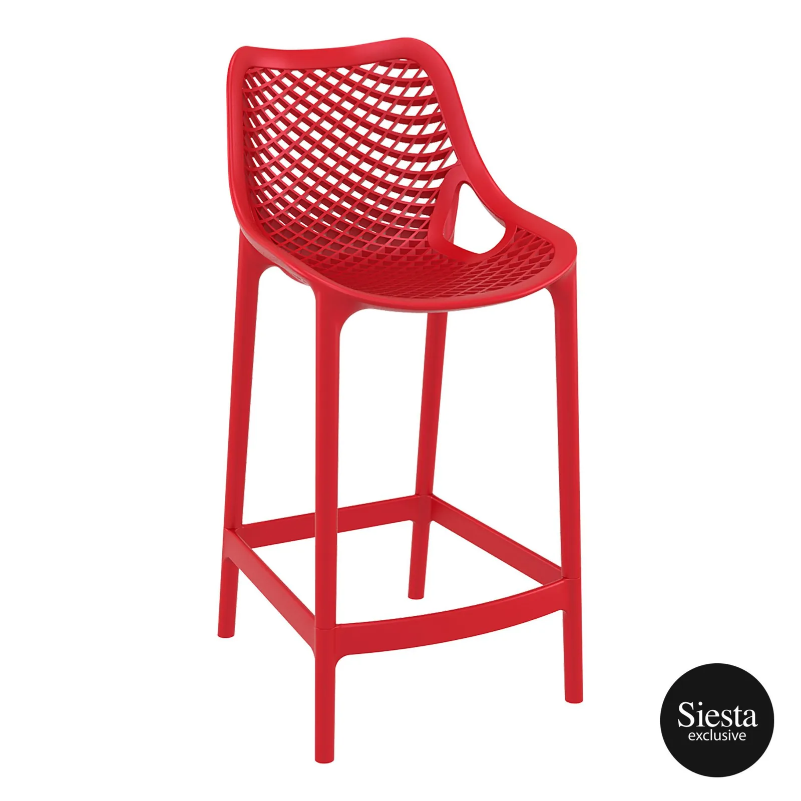 Siesta Exclusive UV Stabilised Air Barstool 65 in Red - Indoor/Outdoor Seating commercial kitchen equipment