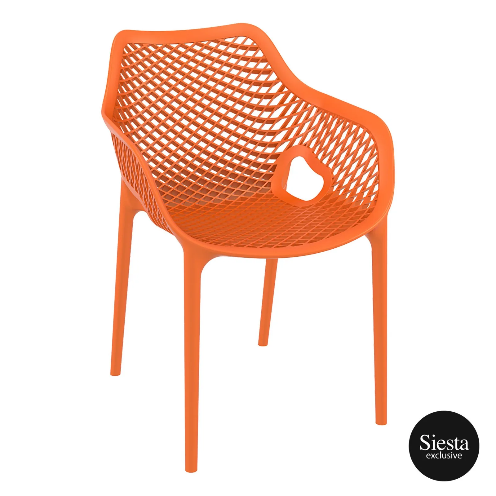 Siesta Exclusive Air XL Armchair - Orange: Robust Comfort for Your Dining Space commercial kitchen equipment