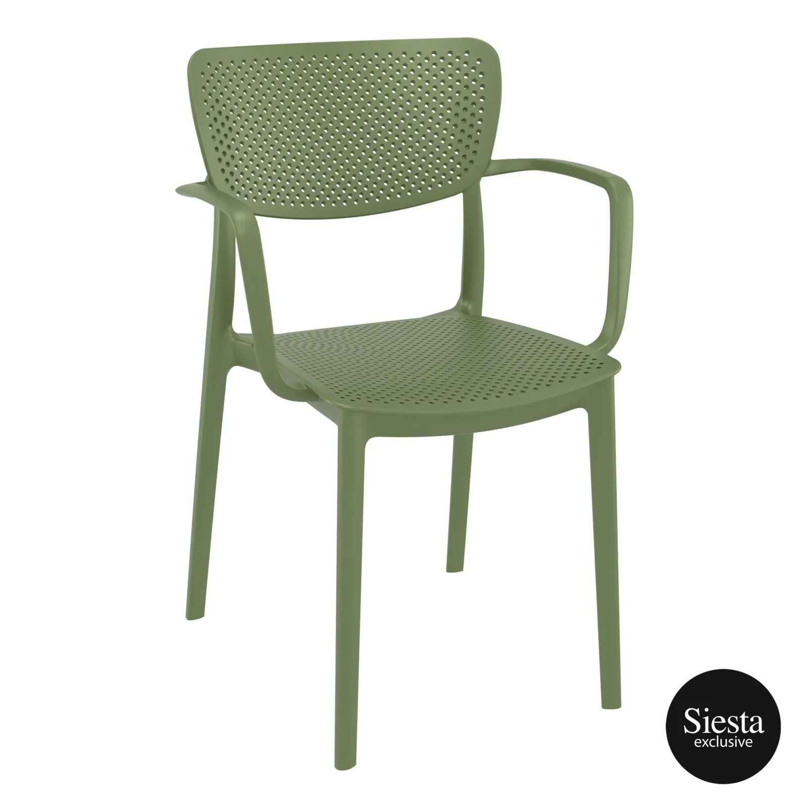 Commercial Grade Olive Green Loft Armchair - Indoor and Outdoor Armchair by Siesta, Europe commercial kitchen equipment