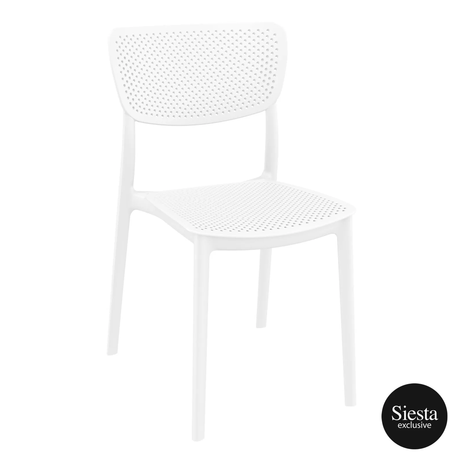 Commercial Grade White Lucy Chair - Heavy Duty One-Piece Chair by Siesta, Turkey commercial kitchen equipment
