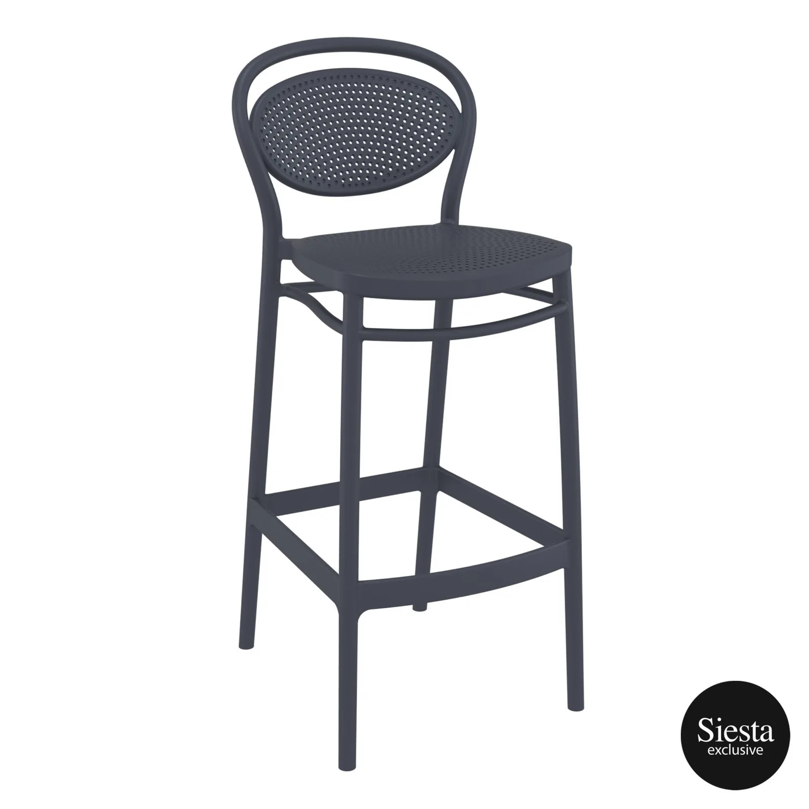 Siesta Anthracite Marcel Barstool 75 – Heavy Duty Bar Stool, Turkey commercial kitchen equipment