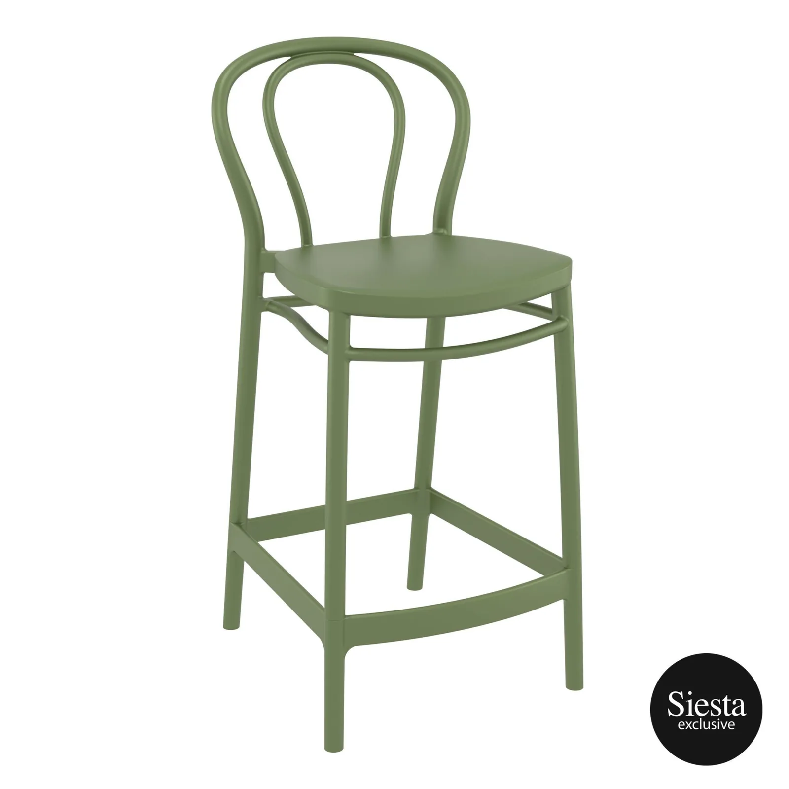 Commercial Grade Olive Green Victor Barstool 65 - Heavy Duty Bar Stool by Siesta, Turkey commercial kitchen equipment