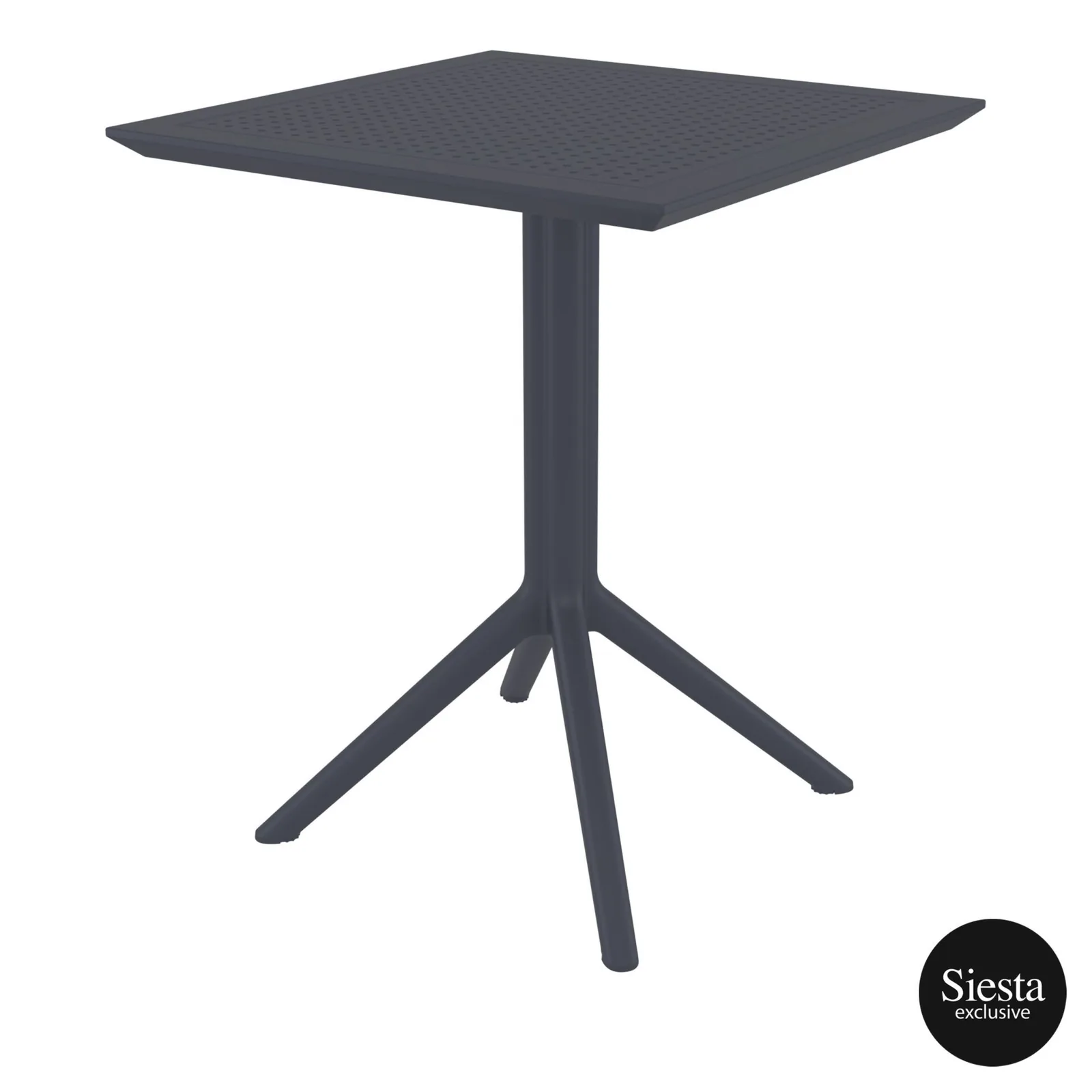 Siesta Exclusive Sky Folding Table 60 Square - Anthracite commercial kitchen equipment