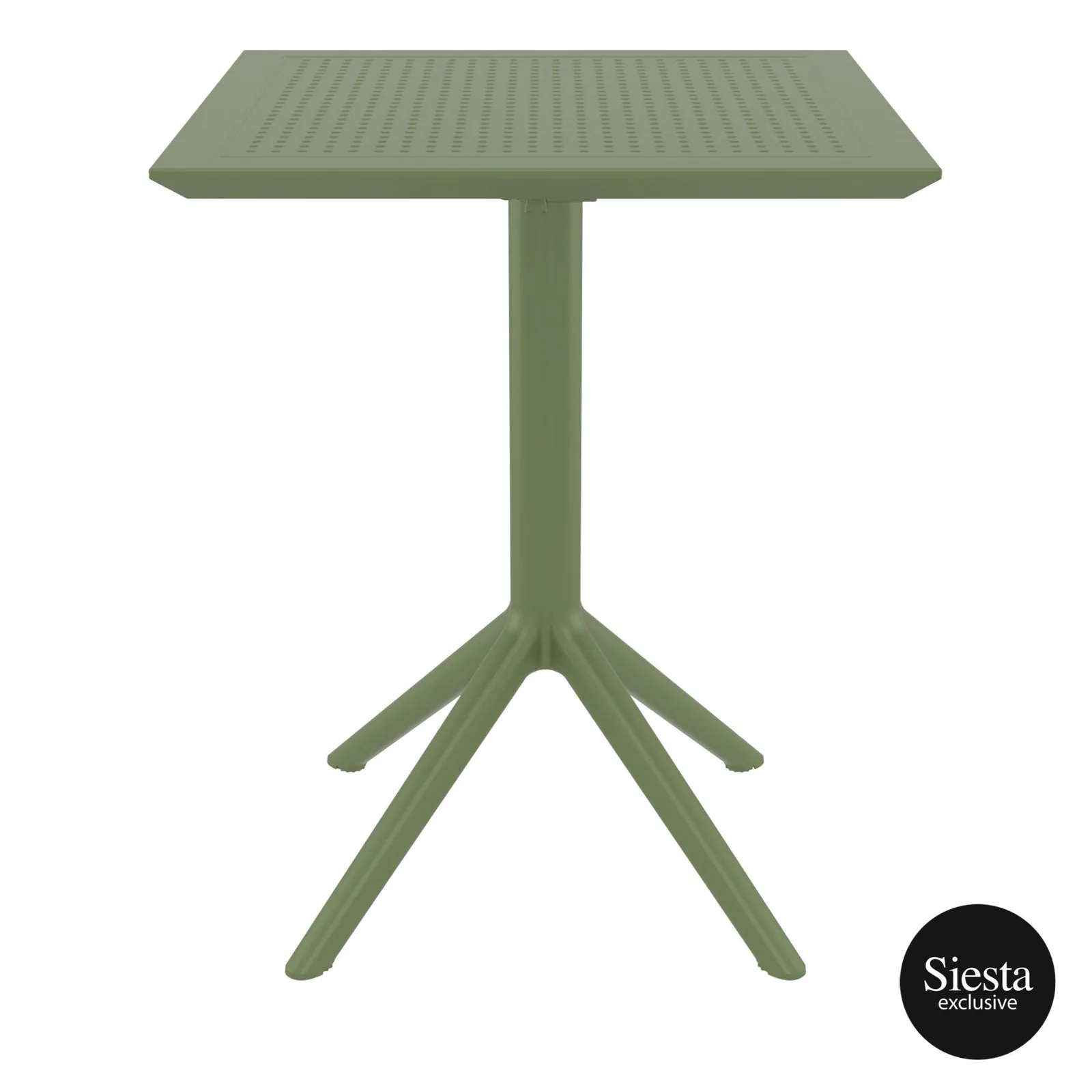 Siesta Exclusive Sky Folding Table 60 Square - Olive Green commercial kitchen equipment