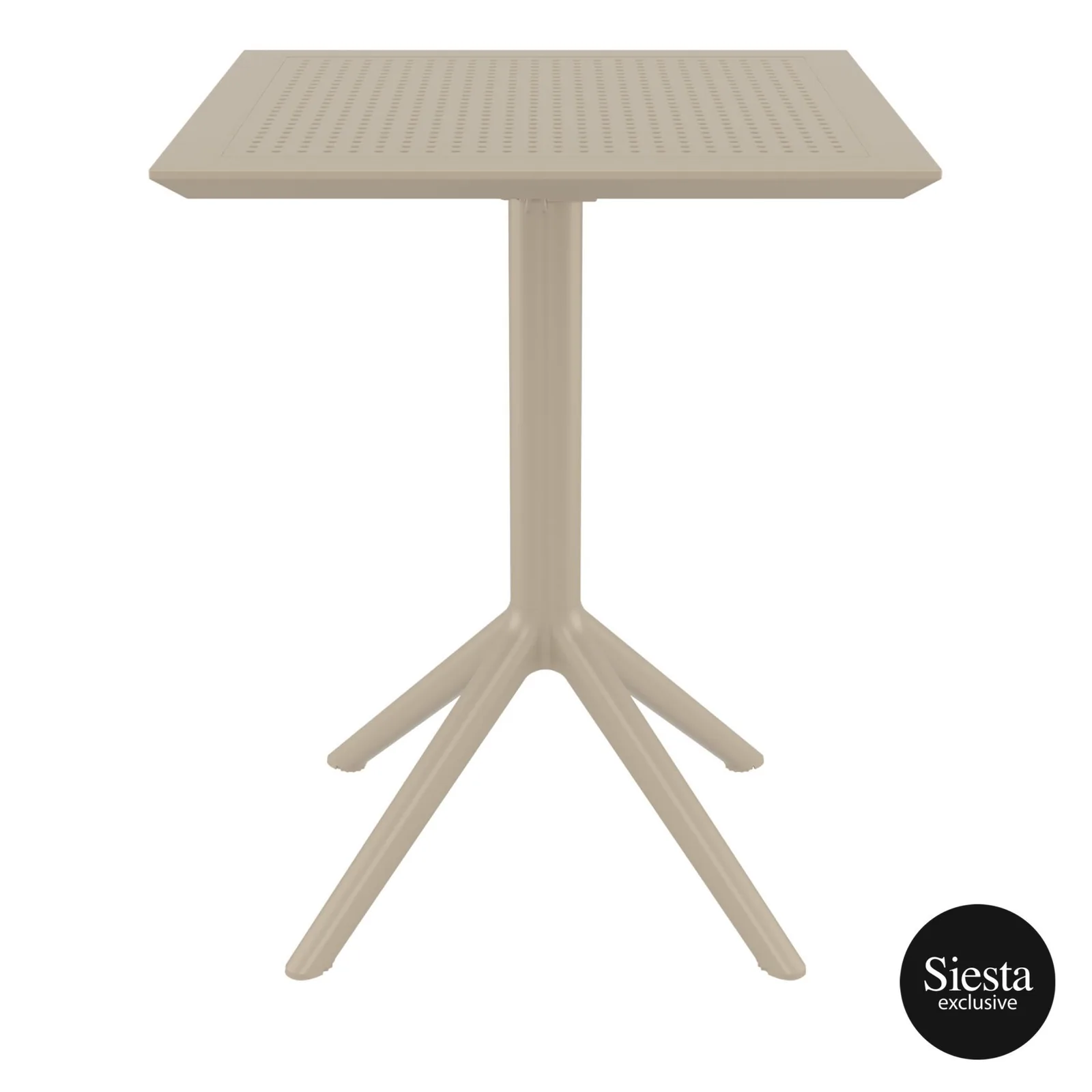 Siesta Exclusive Sky Folding Table 60 Square - Taupe commercial kitchen equipment