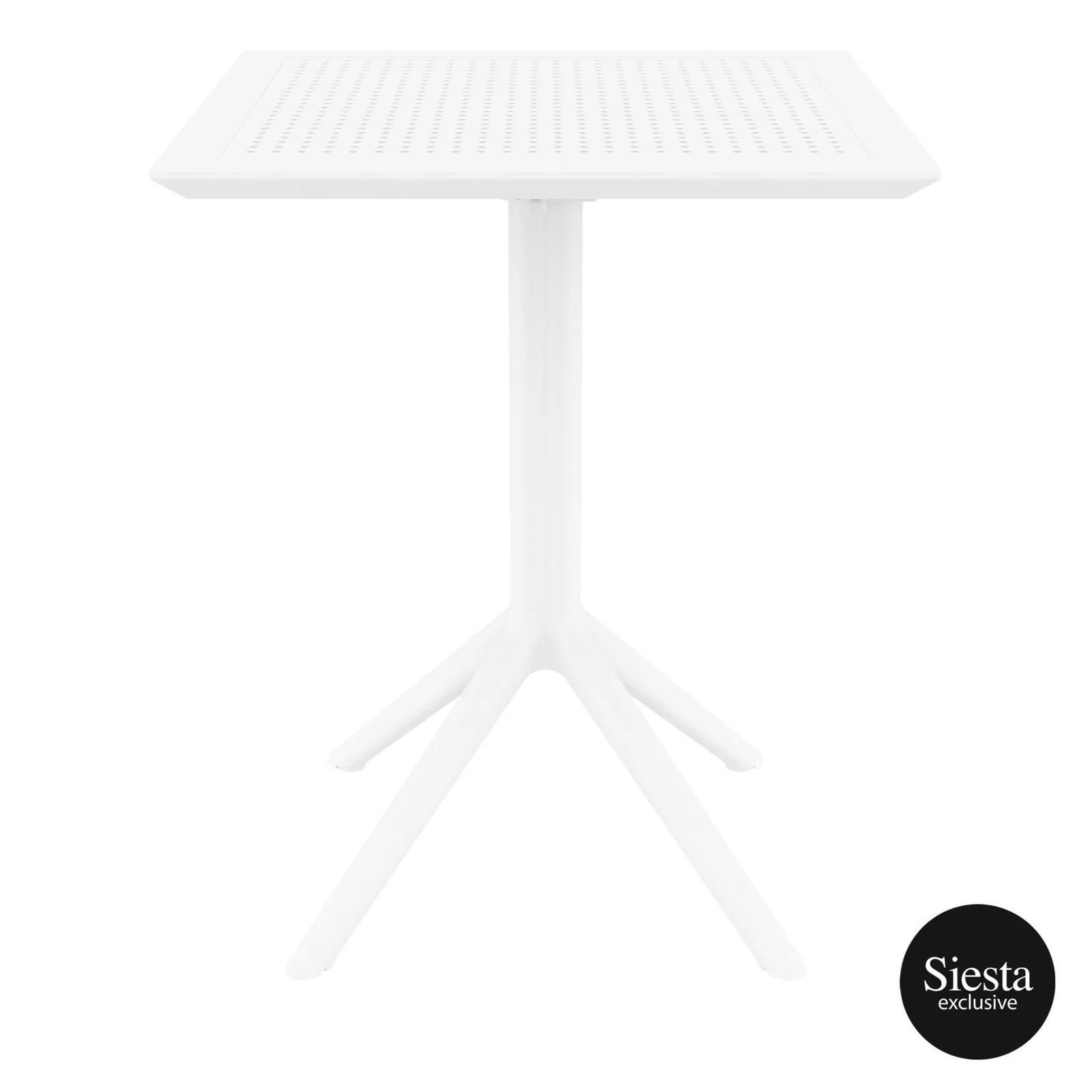 Siesta Sky Folding Table 60 Square - White commercial kitchen equipment