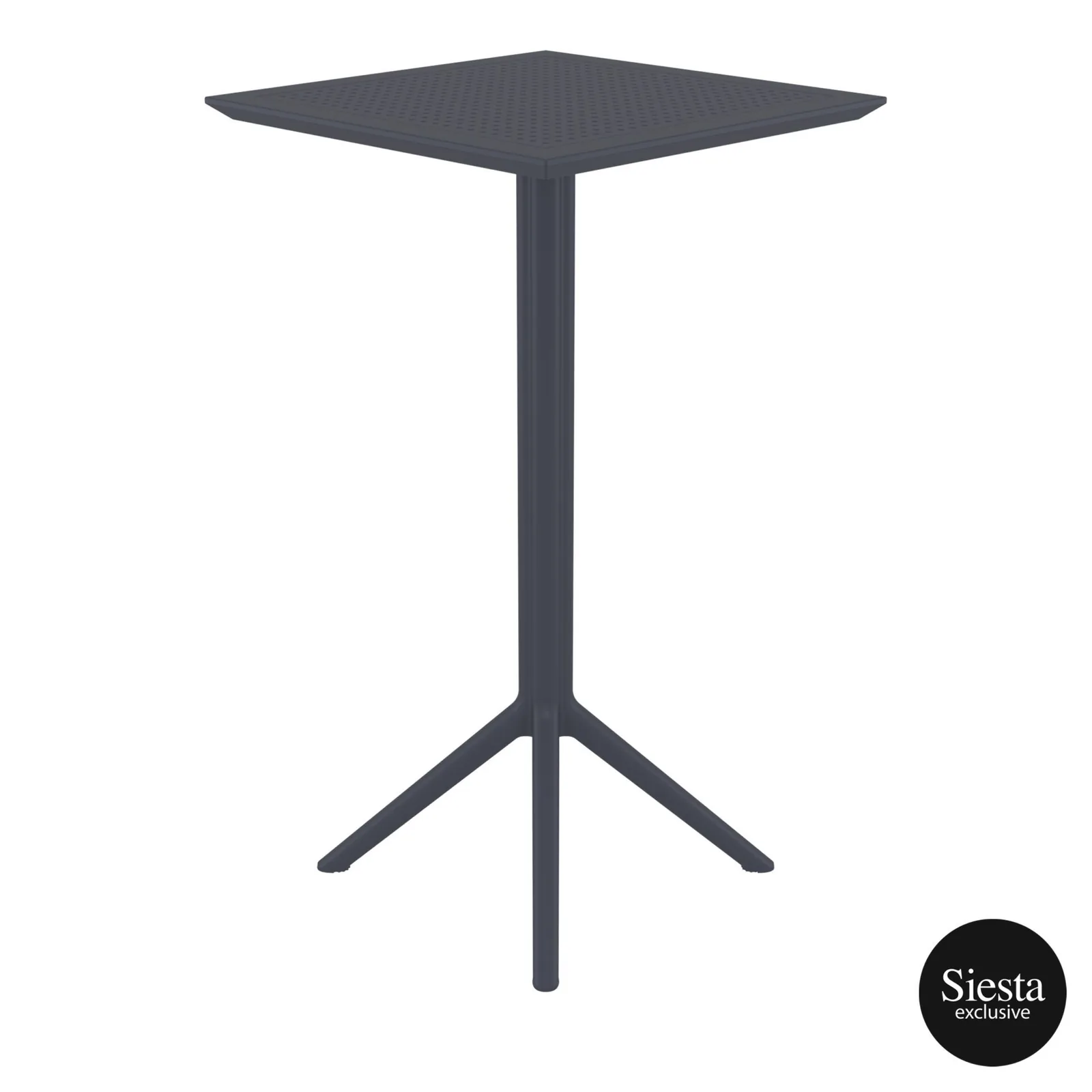 Siesta Sky Folding BAR Table 60 Square - Anthracite commercial kitchen equipment