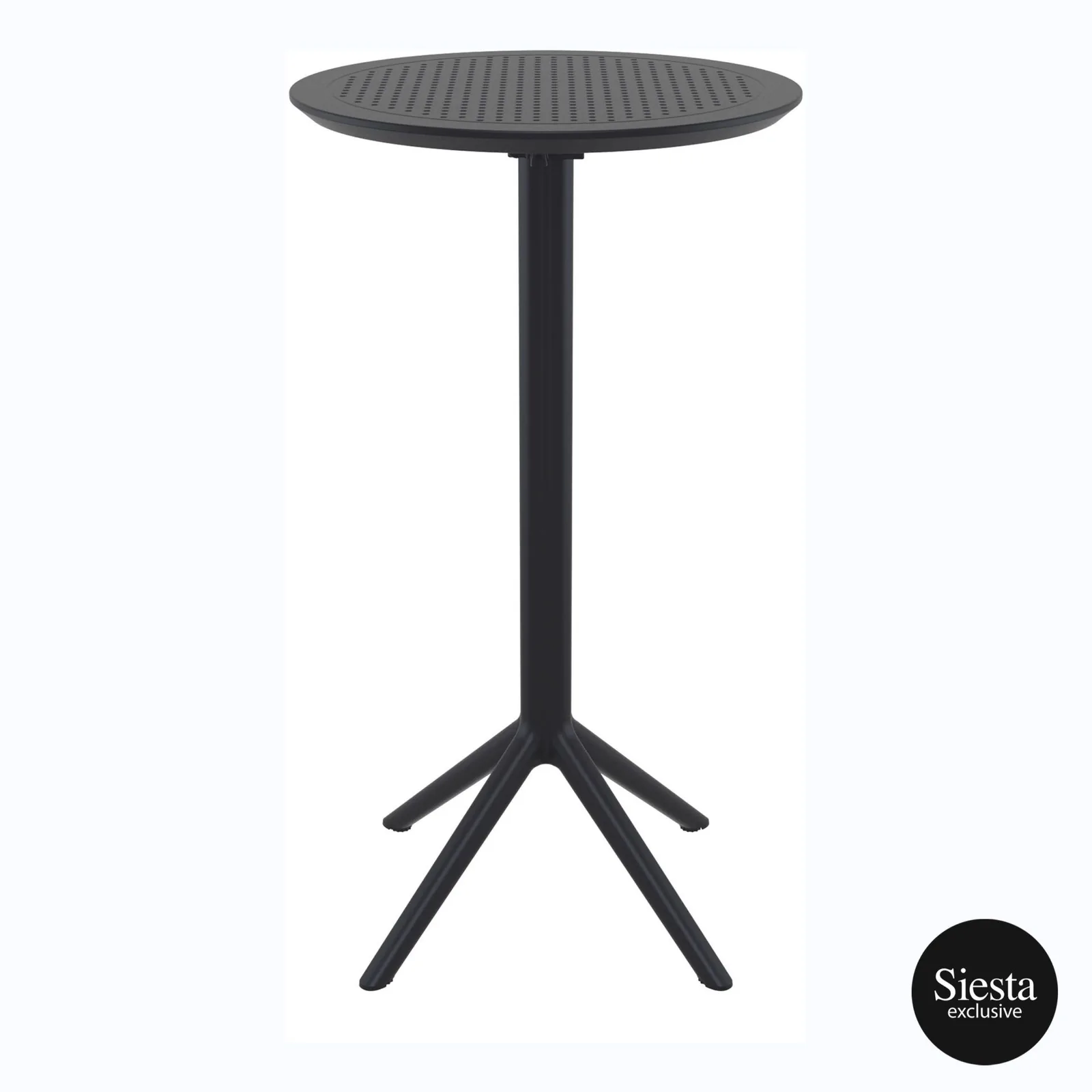Sky Folding BAR Table 60 Round - Black commercial kitchen equipment