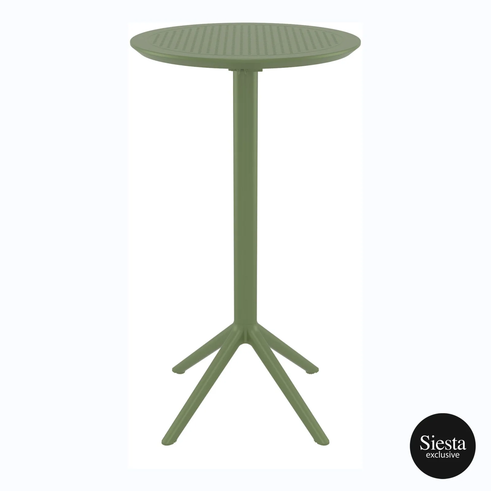 Sky Folding BAR Table 60 Round - Olive Green commercial kitchen equipment