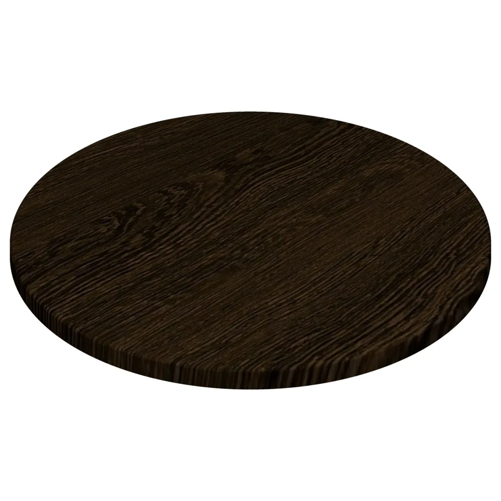 Werzalit Duratop 800mm Diameter in the Wenge finish commercial kitchen equipment
