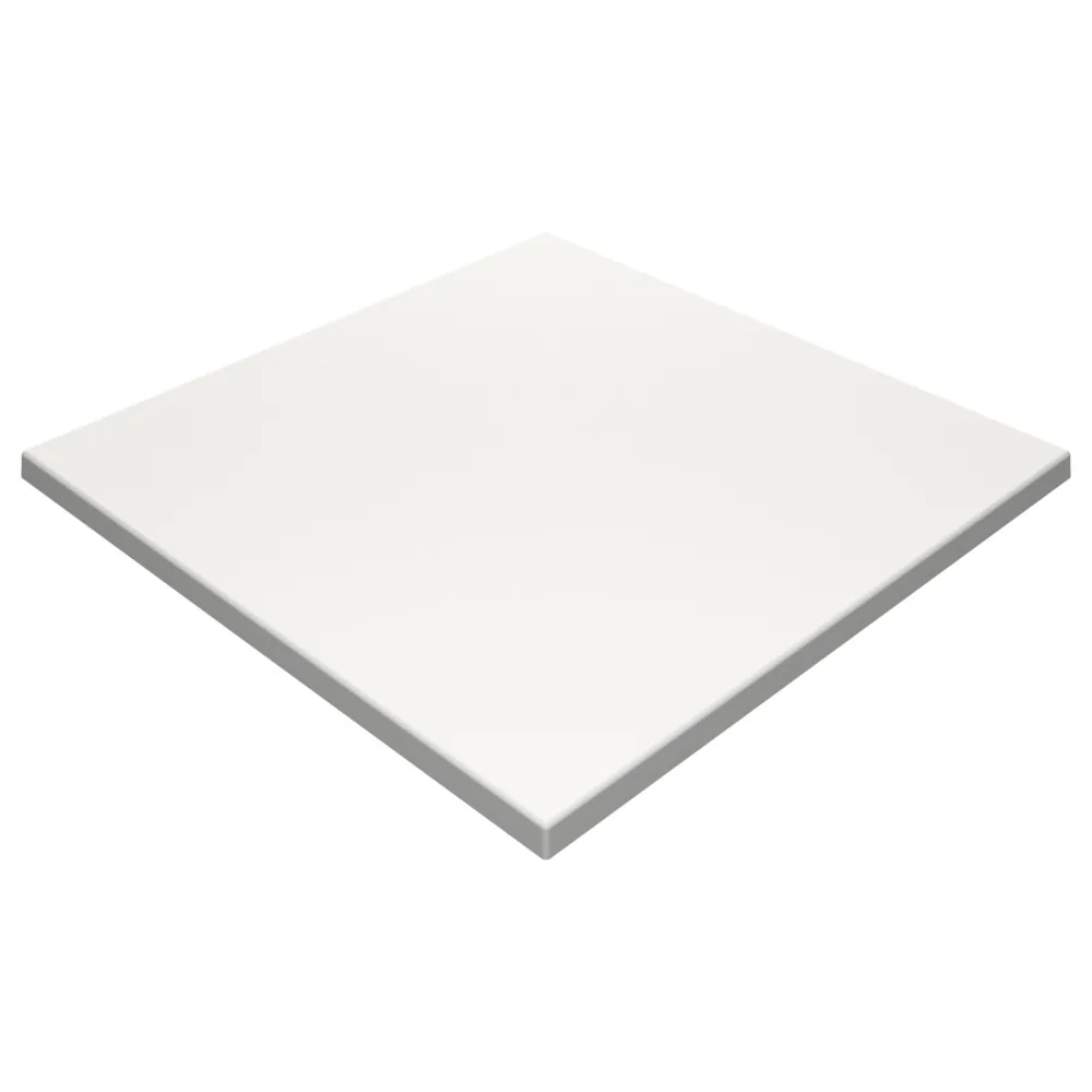 White Werzalit Duratop 800mm Square Tabletop - Durable & Weatherproof commercial kitchen equipment