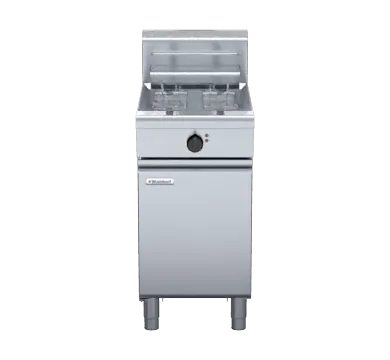 Waldorf FN8127E 450mm single pan electric fryer with 27L oil and 31kg/hr output, stainless steel – Australia