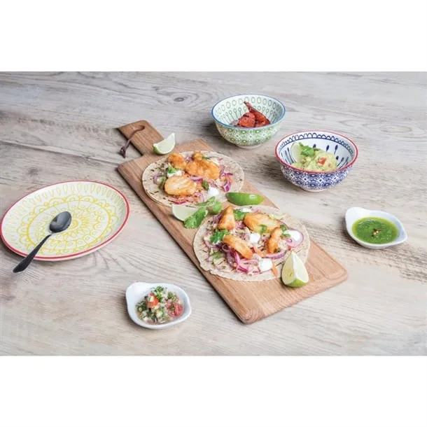 Olympia Oak Handled Wooden Serving Board – Medium
