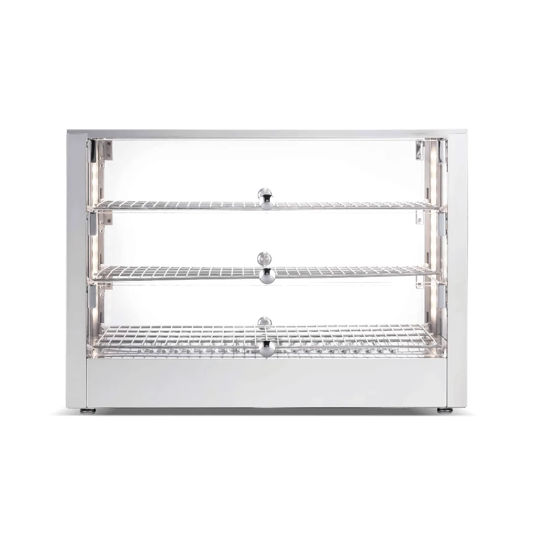 Bonvue HSW-115L countertop self-service heated display with straight glass and LED lighting