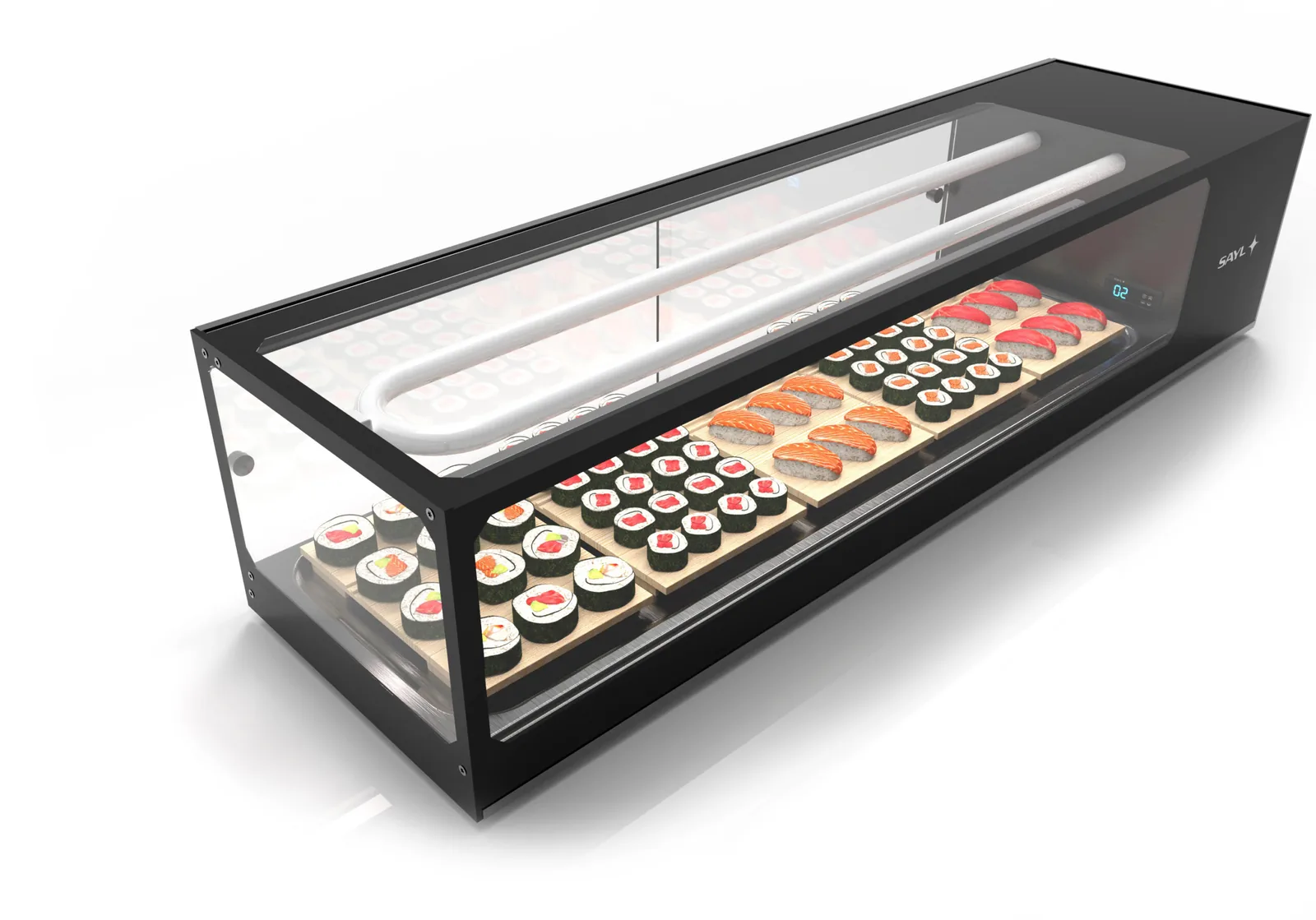 Sayl SDS1320 Logic Sushi Display 6 – 6-pan chilled sushi showcase