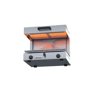 Waldorf SN8100E Electric Salamander showcasing adjustable grill height, ideal for commercial kitchens