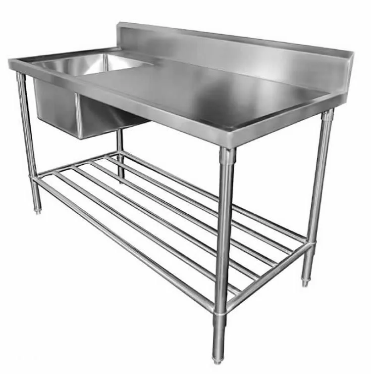 SS1618L — SINK BENCH WITH SPLASHBACK | KW Commercial Kitchen commercial kitchen equipment