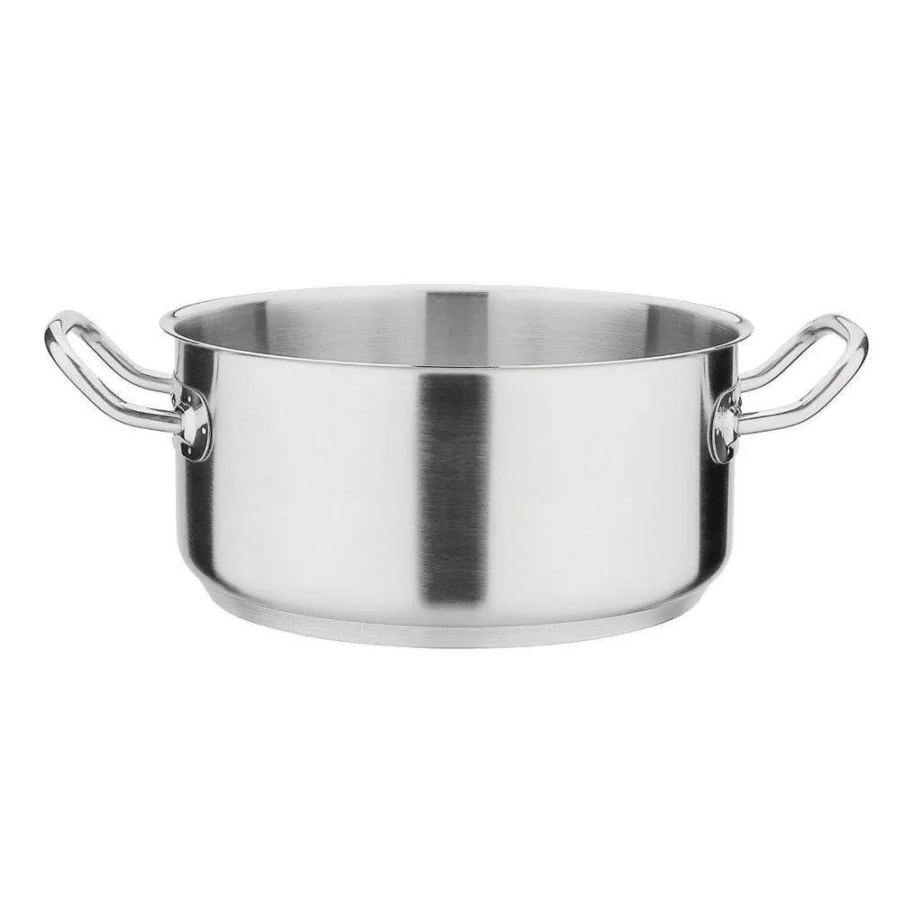 Vogue T149 Stainless Steel Casserole Pan 240mm – 4.5L Induction Safe commercial kitchen equipment