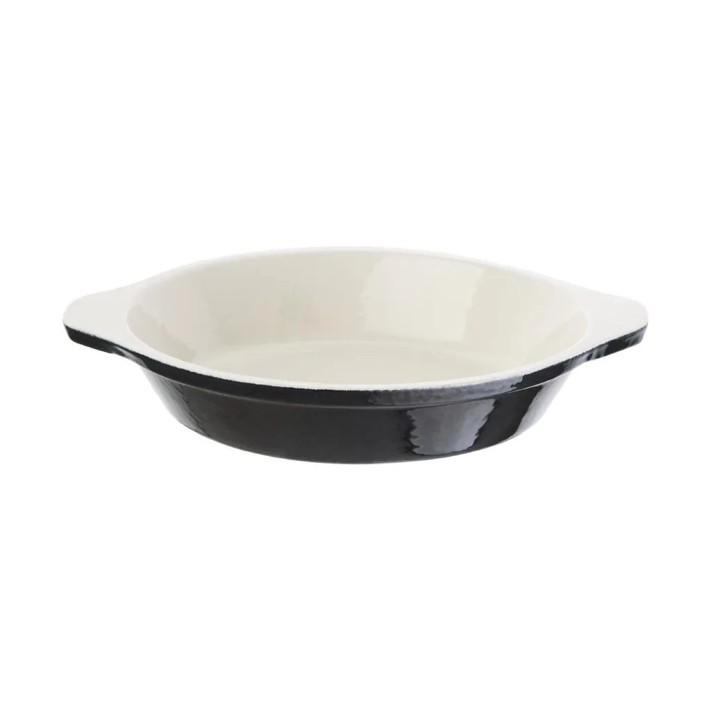 Vogue Round Gratin Black - 30x150mm 400ml commercial kitchen equipment