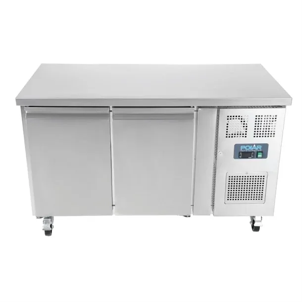 Polar UA047-A U-Series Double Door Counter Fridge – 282L, Heavy-Duty commercial kitchen equipment