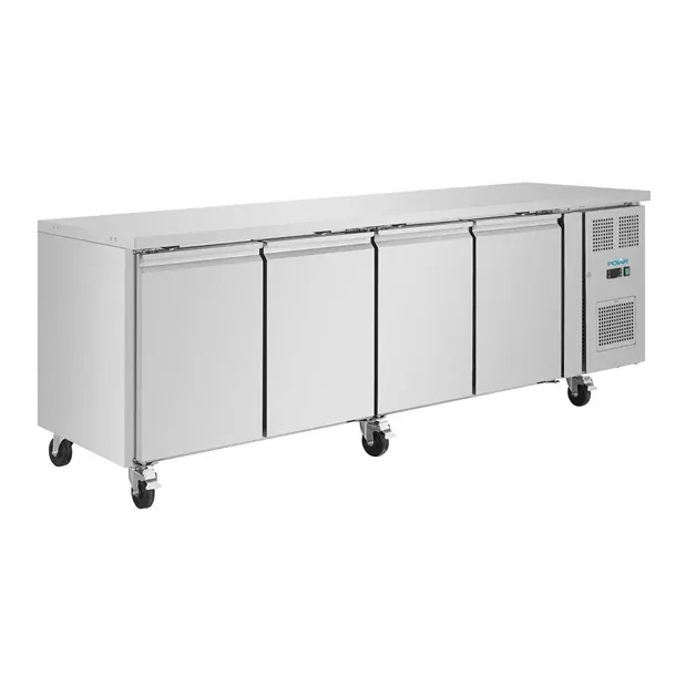 Polar UA049-A U-Series 4-door counter fridge stainless 2230mm