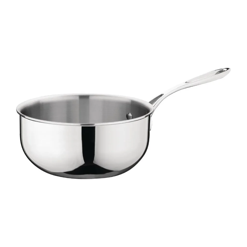 Vogue Y240 Tri-Wall Flared Sauté Pan 200mm – 2.57L Induction Safe commercial kitchen equipment
