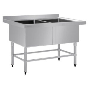 Vogue Double Deep Pot Sink 90mm Drain (HC911)
